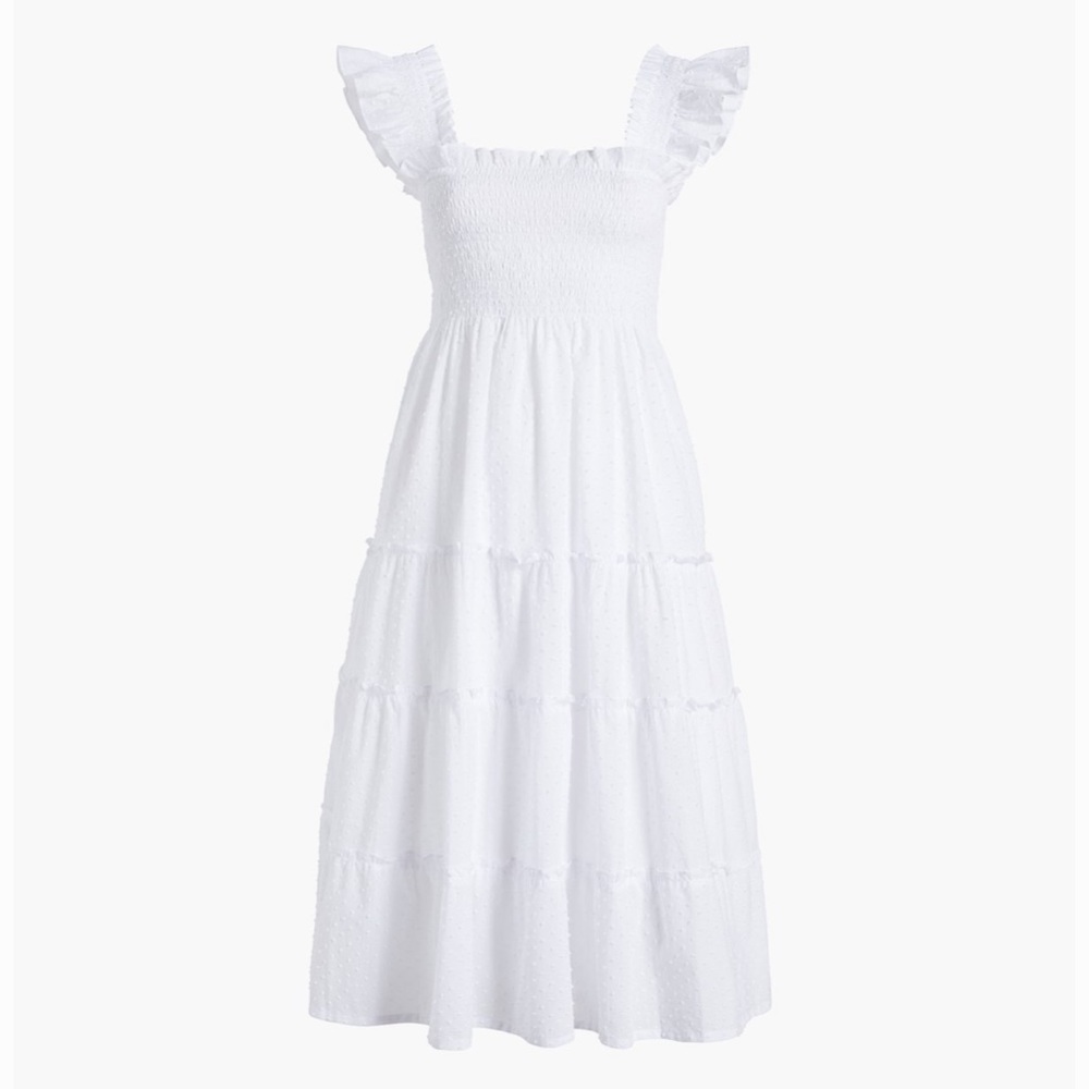 Hill House Nap Dress - Blue Swiss Dot - XS